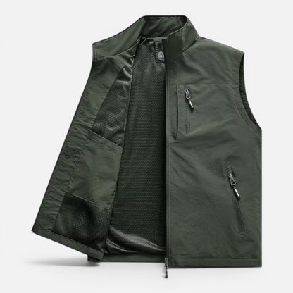 Men's Utility Vest - Lightweight Multi Pocket