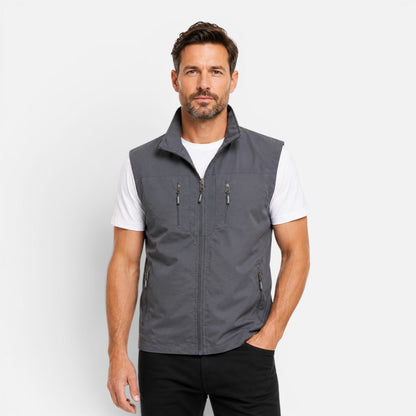 Men's Utility Vest - Lightweight Multi Pocket