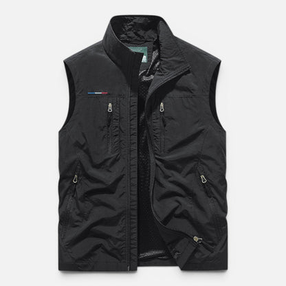 Men's Utility Vest - Lightweight Multi Pocket
