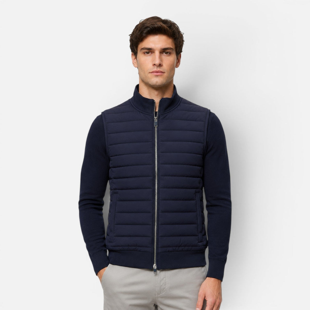 Men's Quilted Puffer Vest - Lightweight Gilet