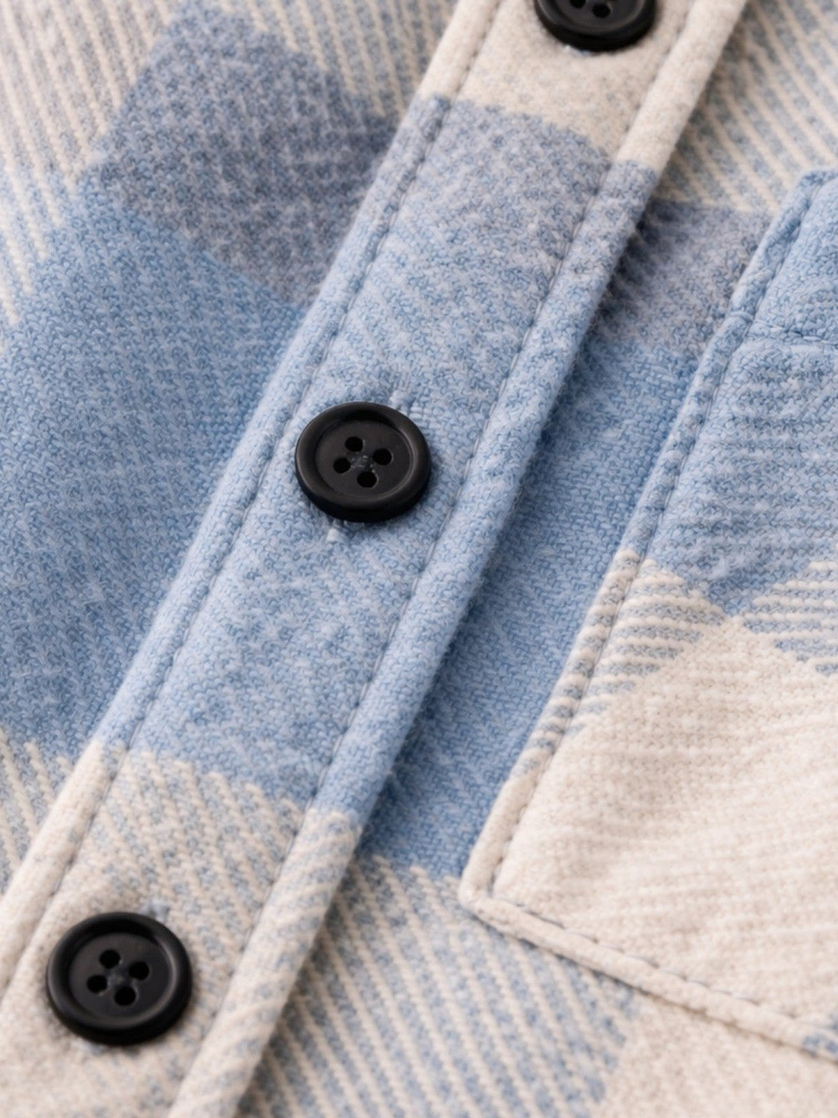 Men's Plaid Flannel Shirt - Long Sleeve Casual Overshirt