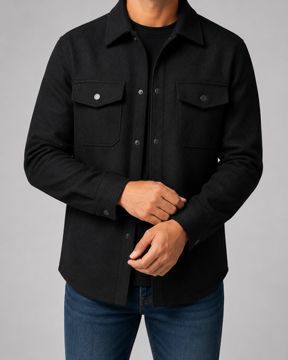Men's Overshirt Jacket - Casual Utility Fit