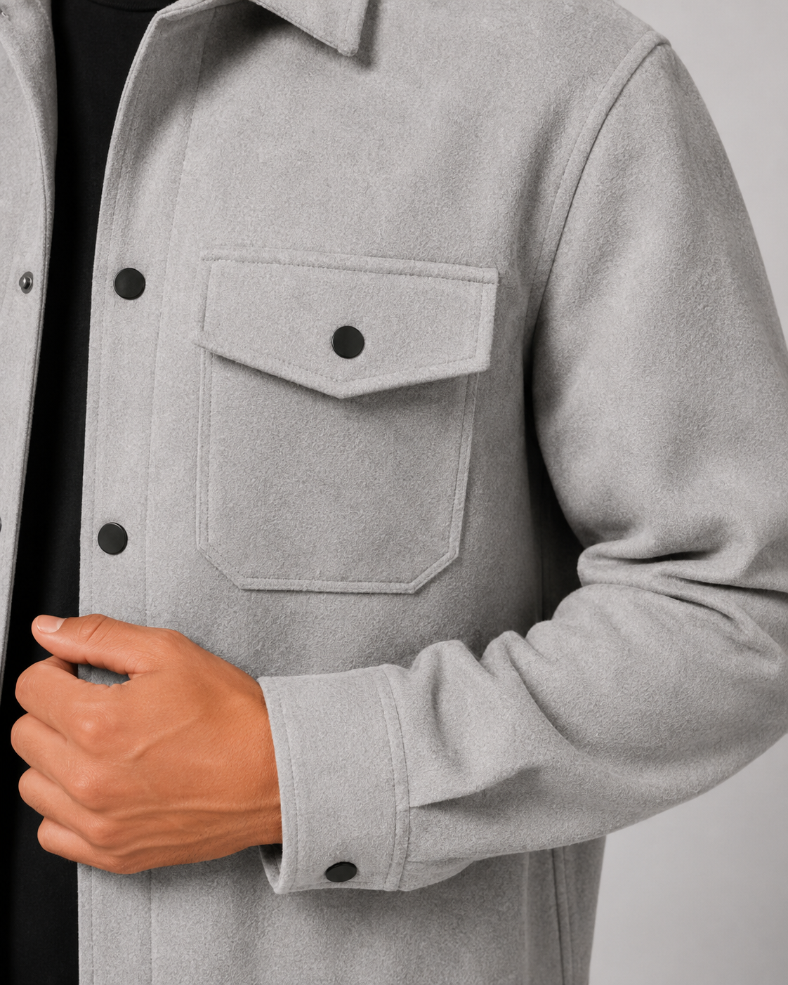 Men's Overshirt Jacket - Casual Utility Fit