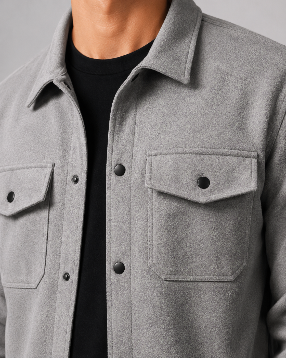 Men's Overshirt Jacket - Casual Utility Fit