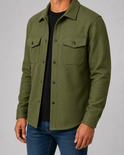Men's Overshirt Jacket - Casual Utility Fit
