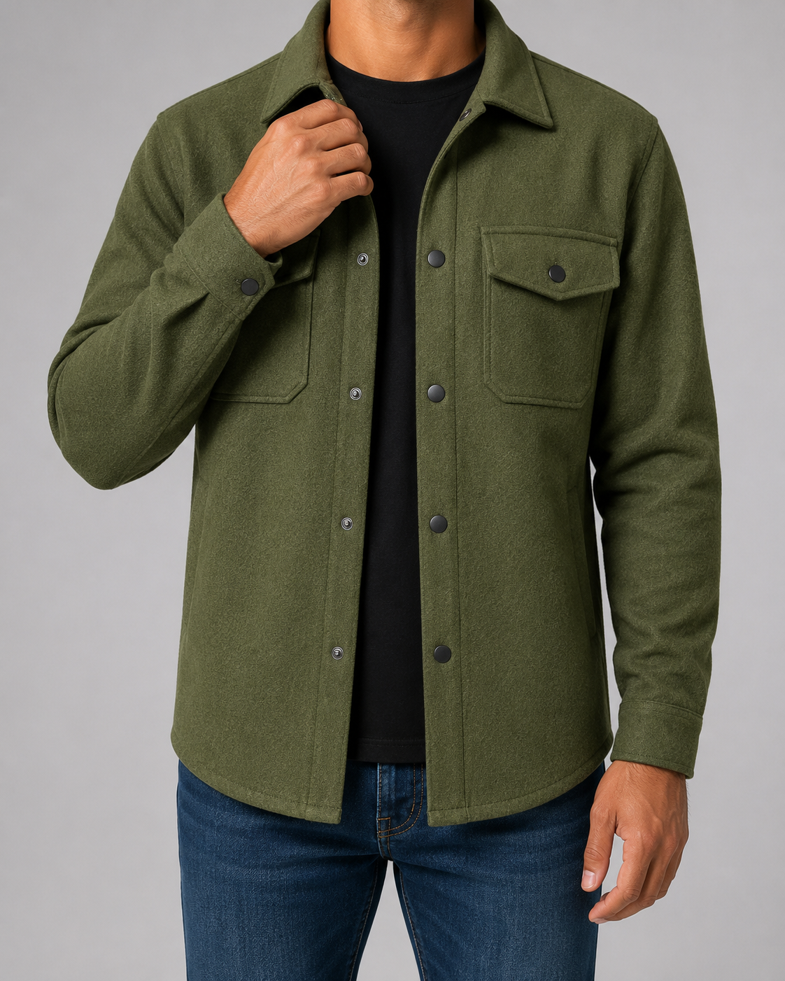 Men's Overshirt Jacket - Casual Utility Fit