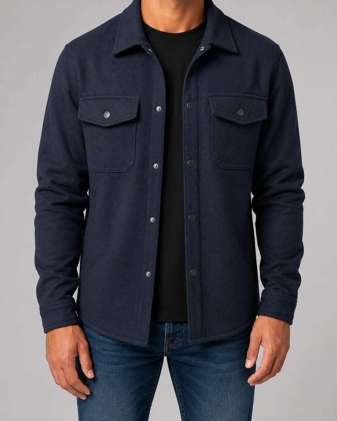 Men's Overshirt Jacket - Casual Utility Fit