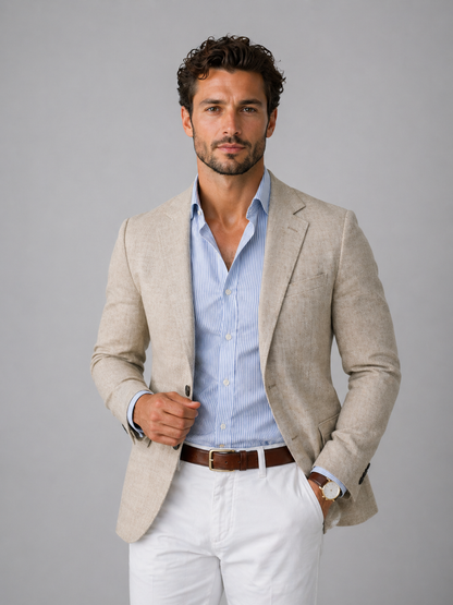 Men's Casual Blazer - Lightweight Tailored Fit