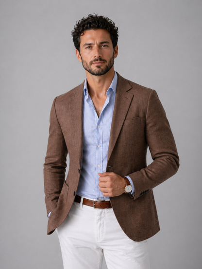 Men's Casual Blazer - Lightweight Tailored Fit