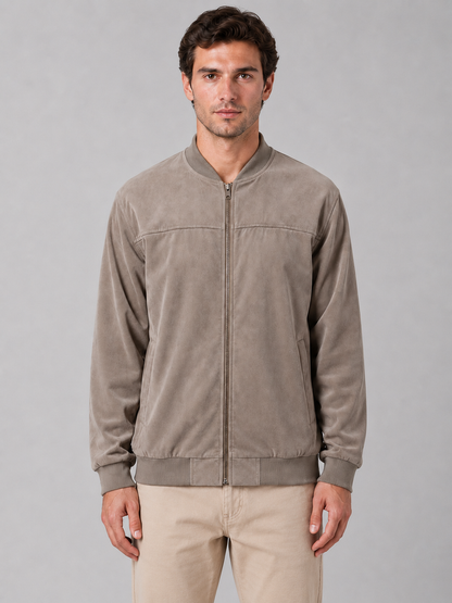 Men's Bomber Jacket - Zip Up Regular Fit