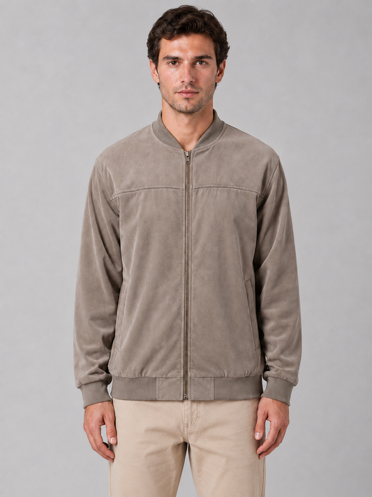 Men's Bomber Jacket - Zip Up Regular Fit