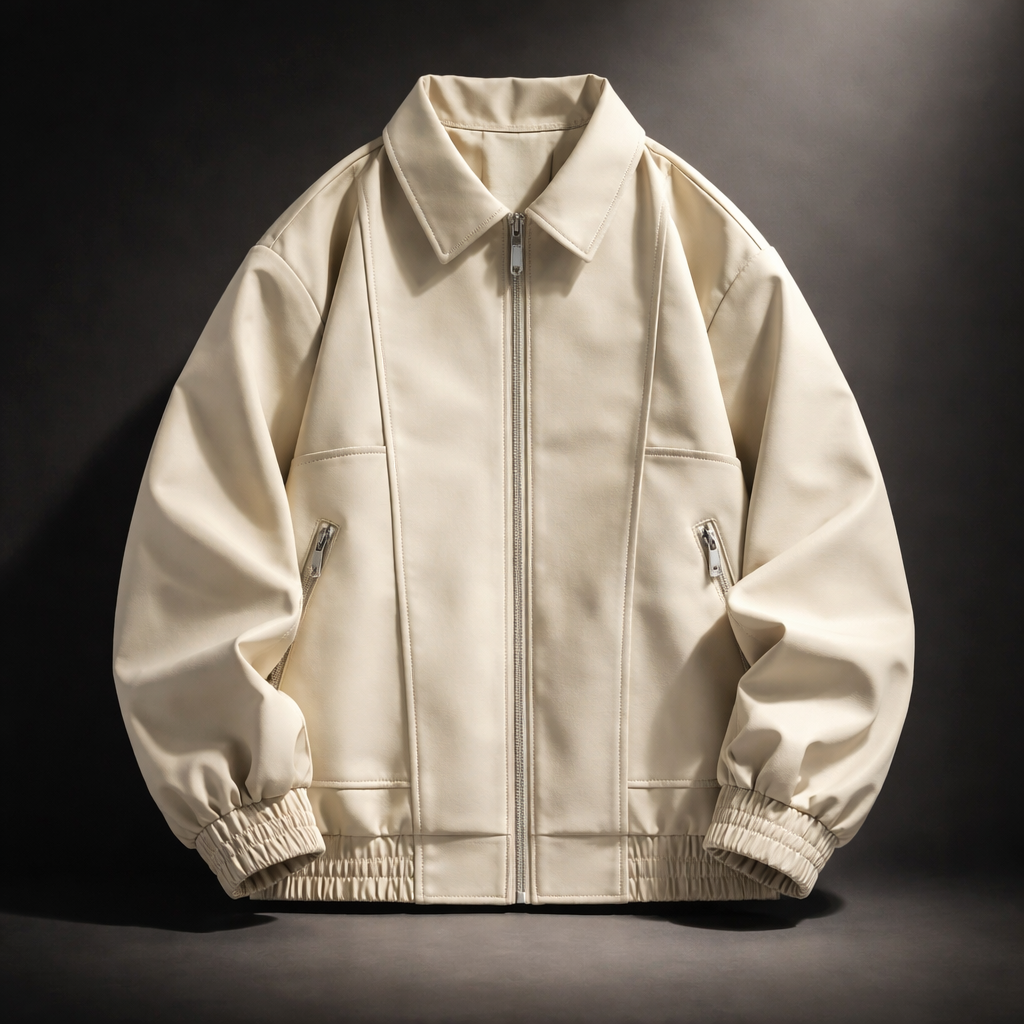 Men's Suede Bomber Jacket Oversized Casual Fall Jacket