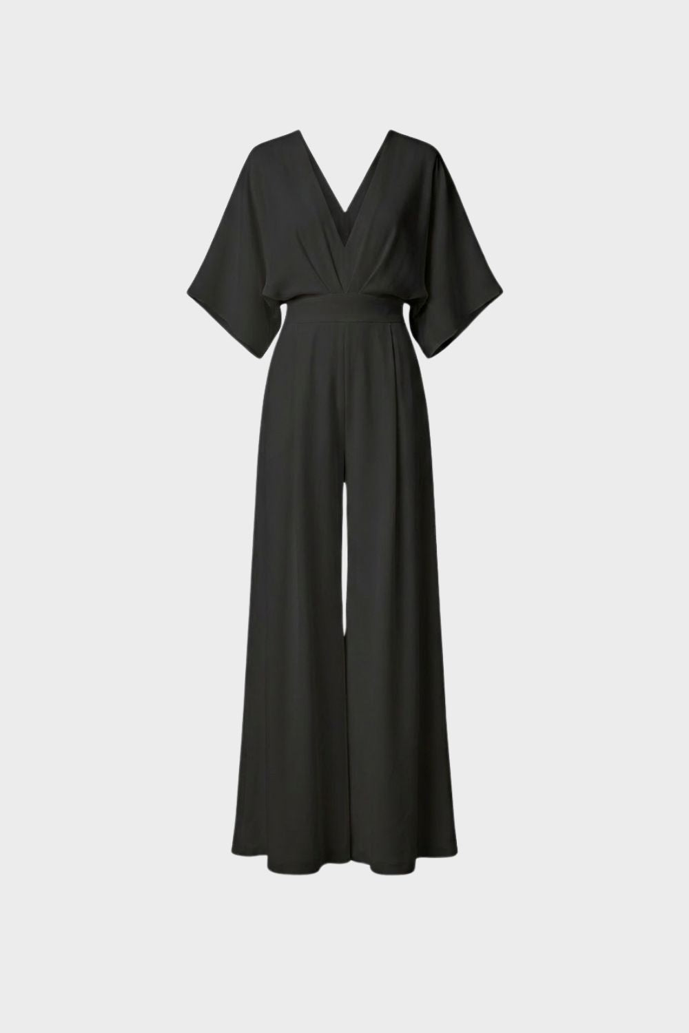 Women's Wide Leg Jumpsuit - Sleeveless Square Neck Romper