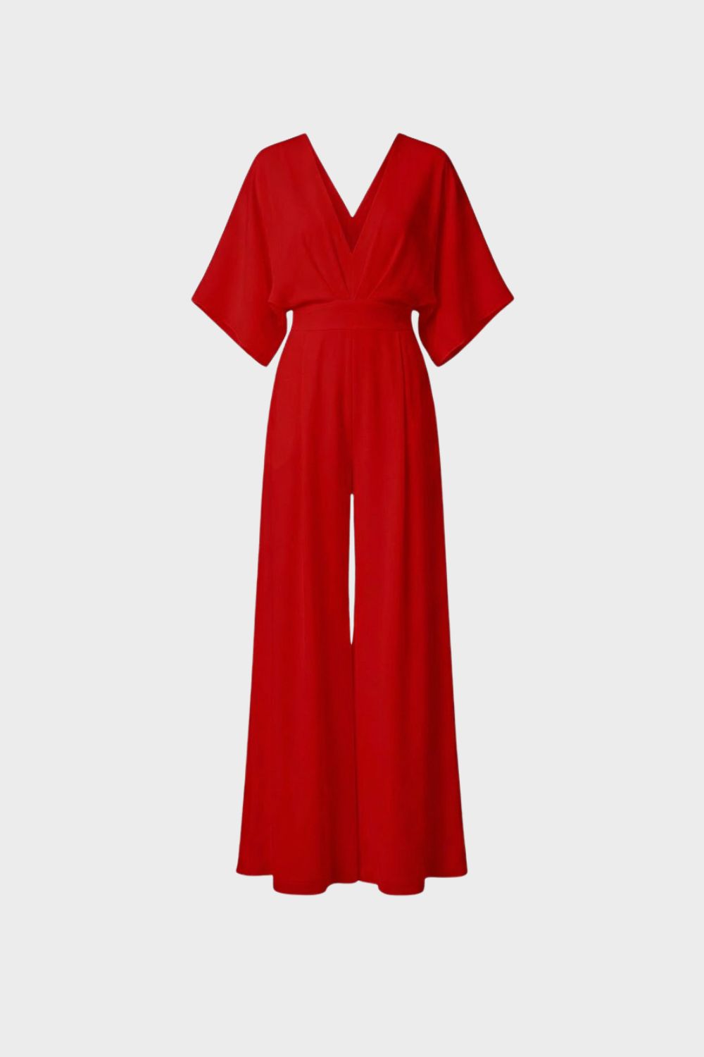 Women's Wide Leg Jumpsuit - Sleeveless Square Neck Romper