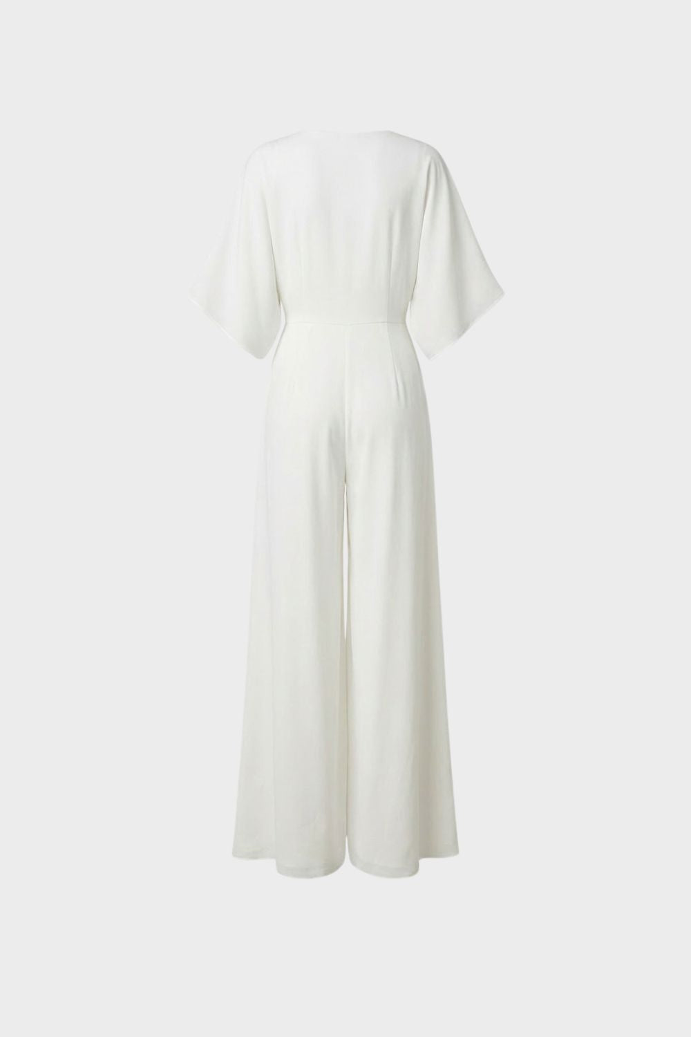 Women's Wide Leg Jumpsuit - Sleeveless Square Neck Romper