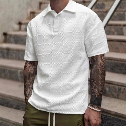 Men's Cotton Polo Shirt - Short Sleeve Classic Fit Polo