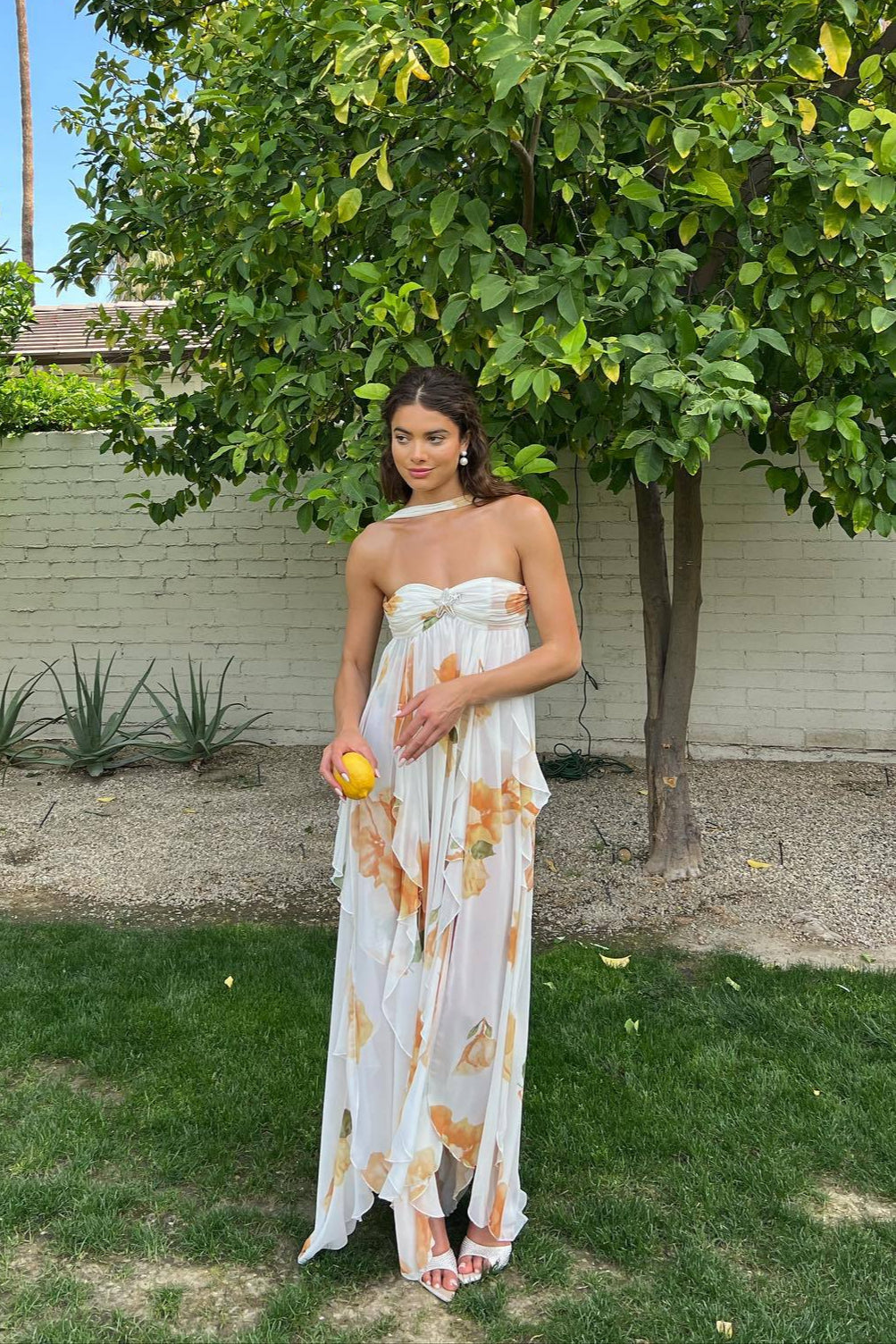 Oakra | Formal Halter Airy Dress with Lightweight Comfort Design
