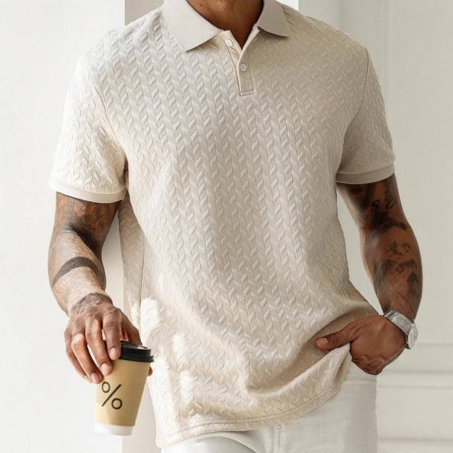 Men's Cotton Polo Shirt - Short Sleeve Classic Fit Polo