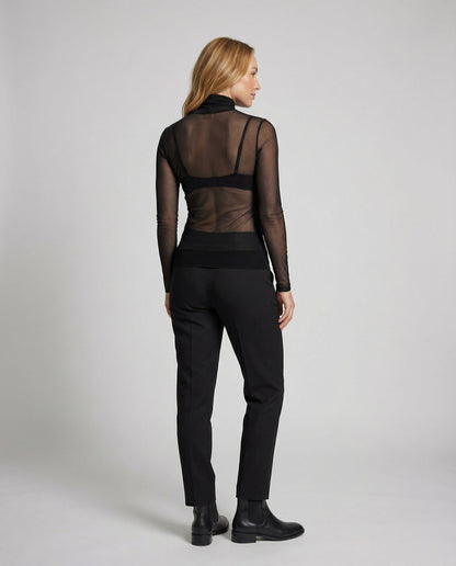 Tavienna | Women's Layered Turtleneck Blouse with Elegant Fashion