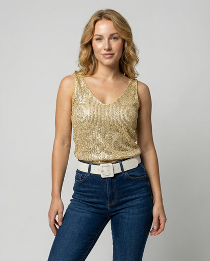 Brevoria | Sparkly Sequin Top for Party and Evening Style