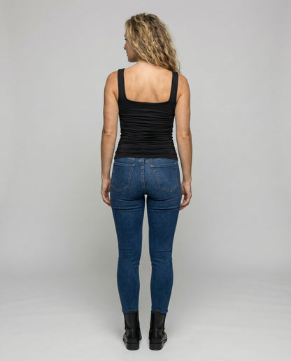 Kaelinna | Square Neck Casual Top Women Summer Style