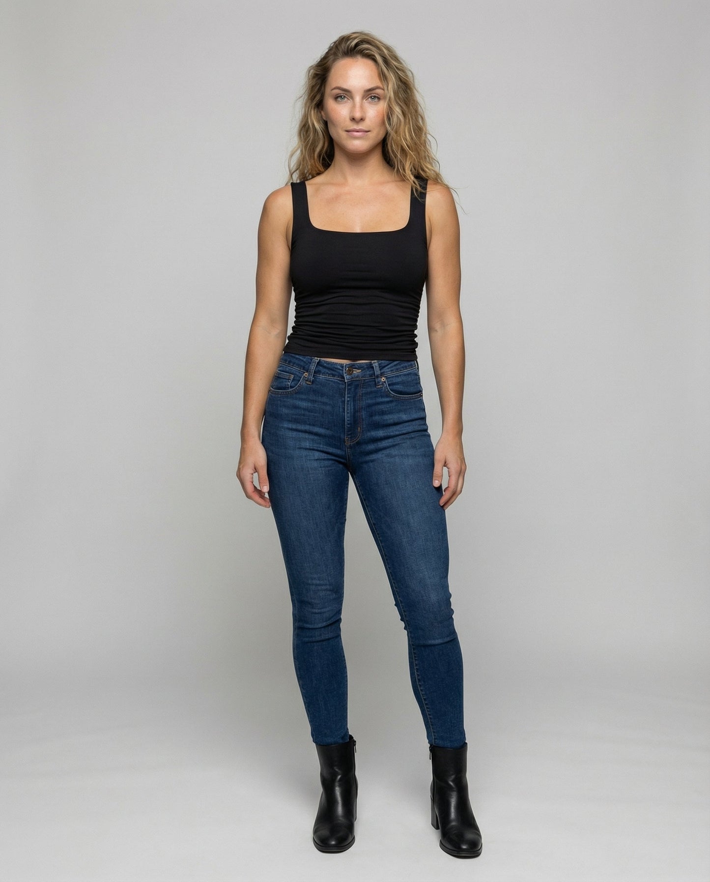Kaelinna | Square Neck Casual Top Women Summer Style