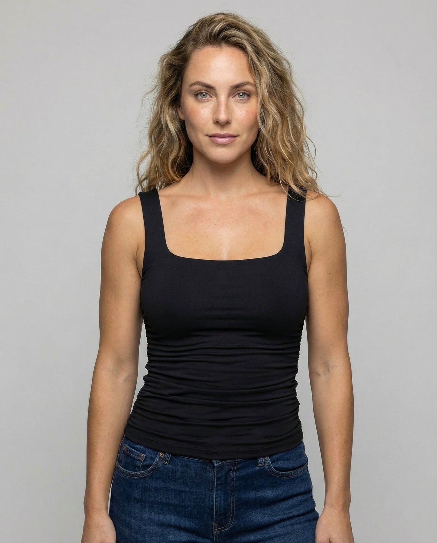 Kaelinna | Square Neck Casual Top Women Summer Style