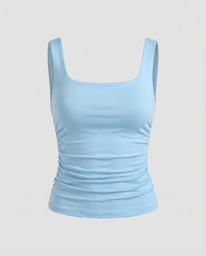 Kaelinna | Square Neck Casual Top Women Summer Style