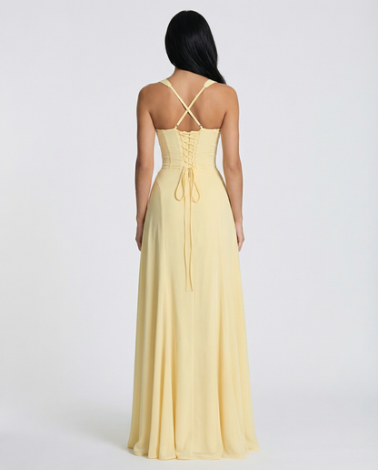 Elvayla | Corset Bodice Maxi Dress