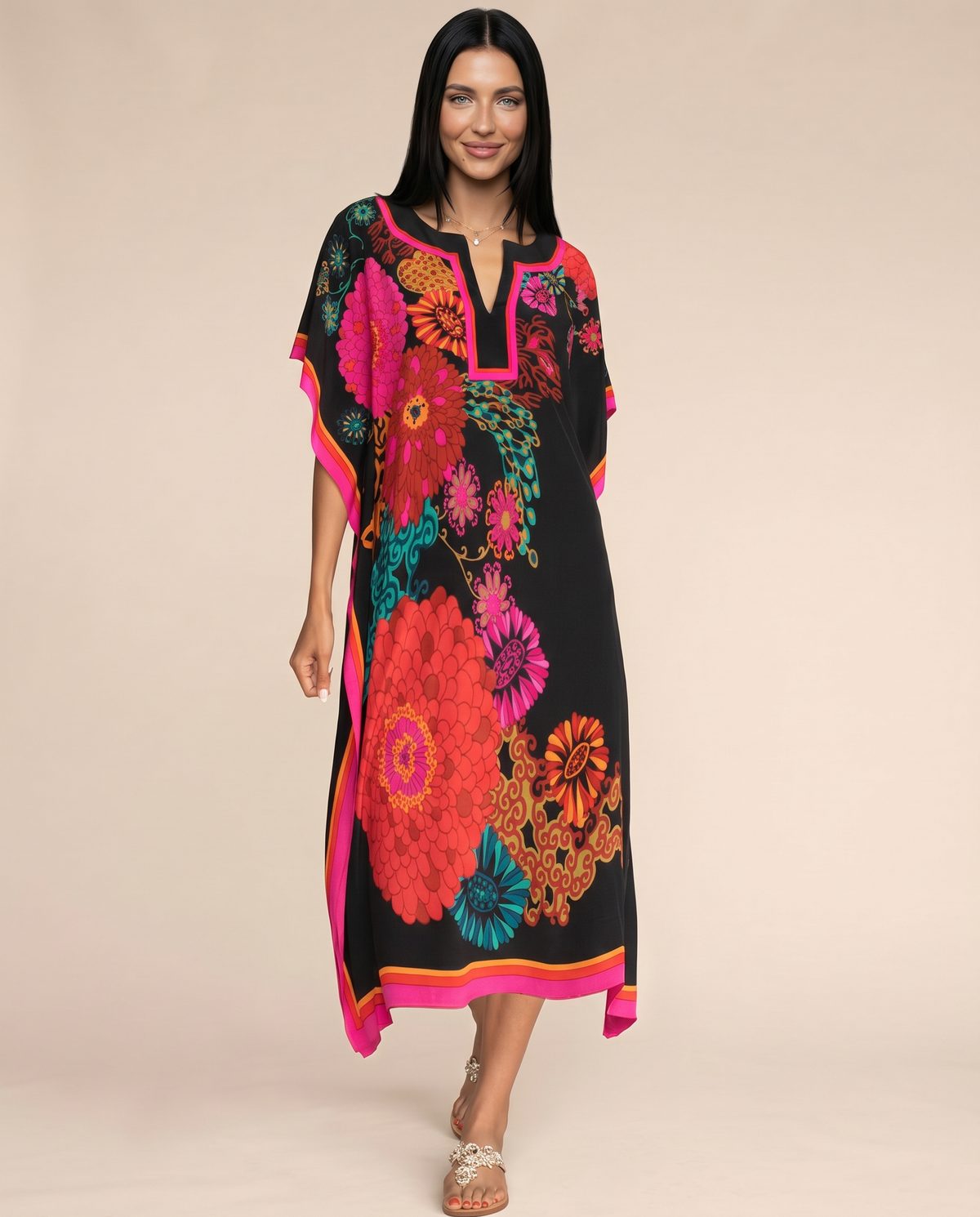 Zaria | Women Kaftan Dress Summer Casual Style