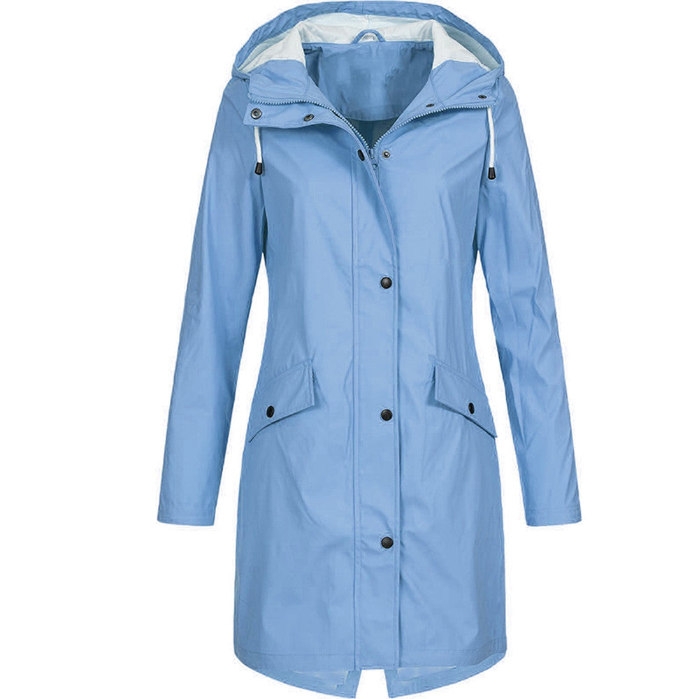Women's Long Hooded Jacket - Winter Outerwear Coat