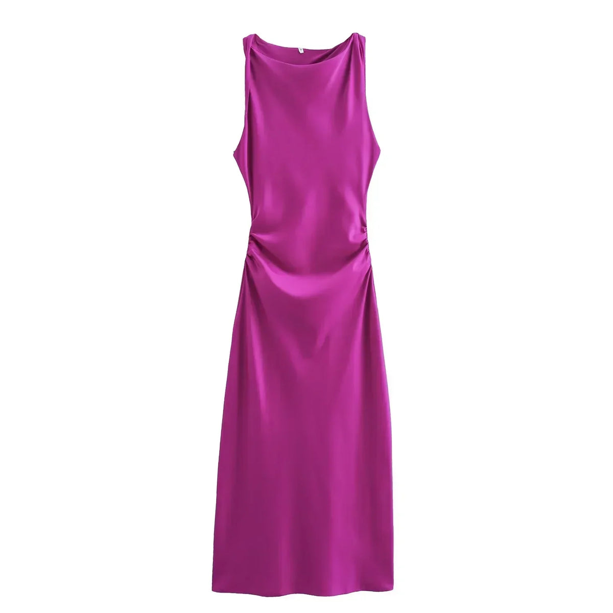 Clover | Statement Figure-Enhancing Wedding Guest Dress with Cowl Neckline