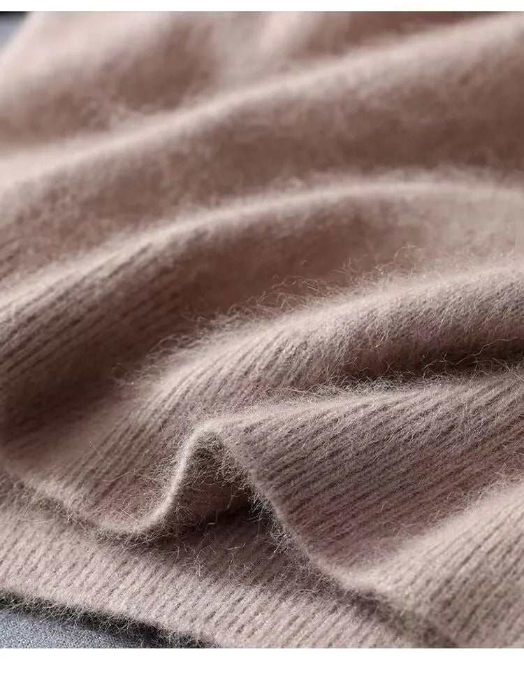 Men's Cashmere T-Shirt - Crew Neck Short Sleeve Tee