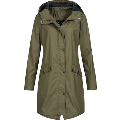 Women's Long Hooded Jacket - Winter Outerwear Coat