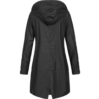 Women's Long Hooded Jacket - Winter Outerwear Coat