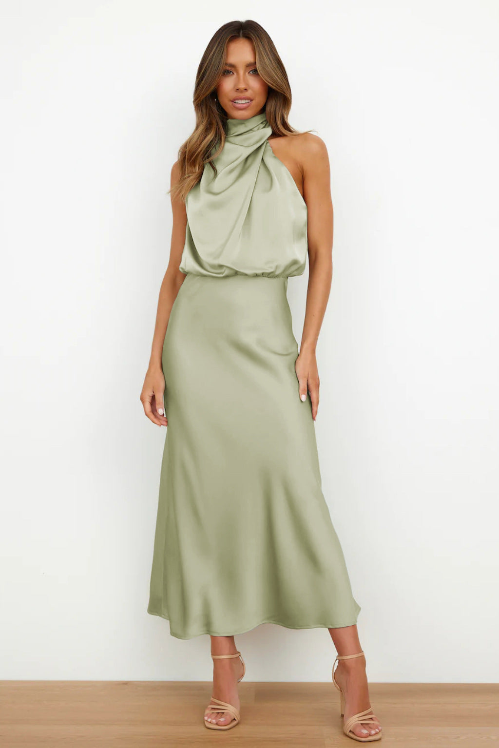 Yavie | Evening Dress Halter Neck with Elegant Design