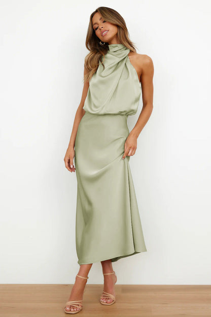 Havilisse | Modern Slim Halter Occasion Dress