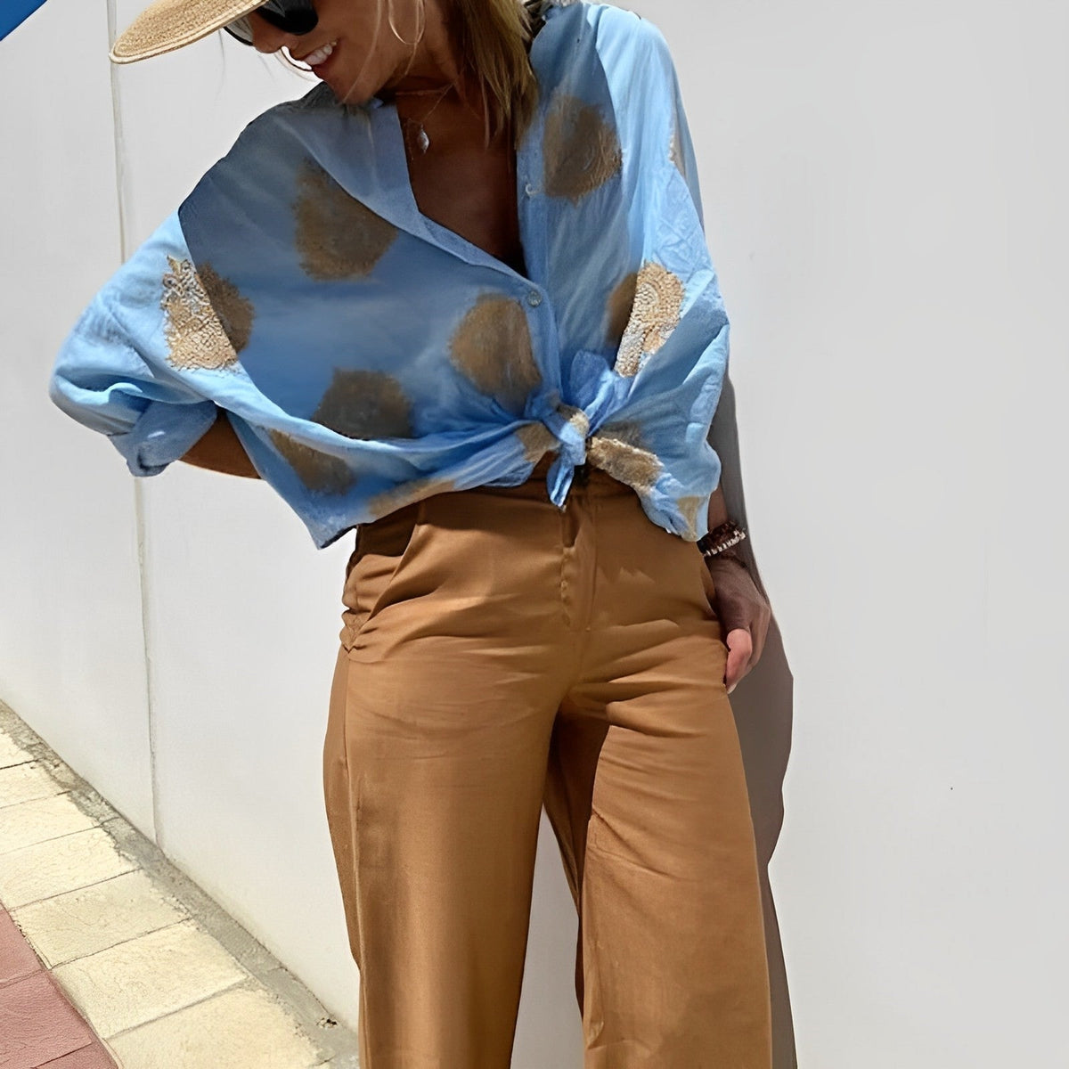 Marivelle | Women's Bohemian Summer Blouse with Relaxed Fit Design