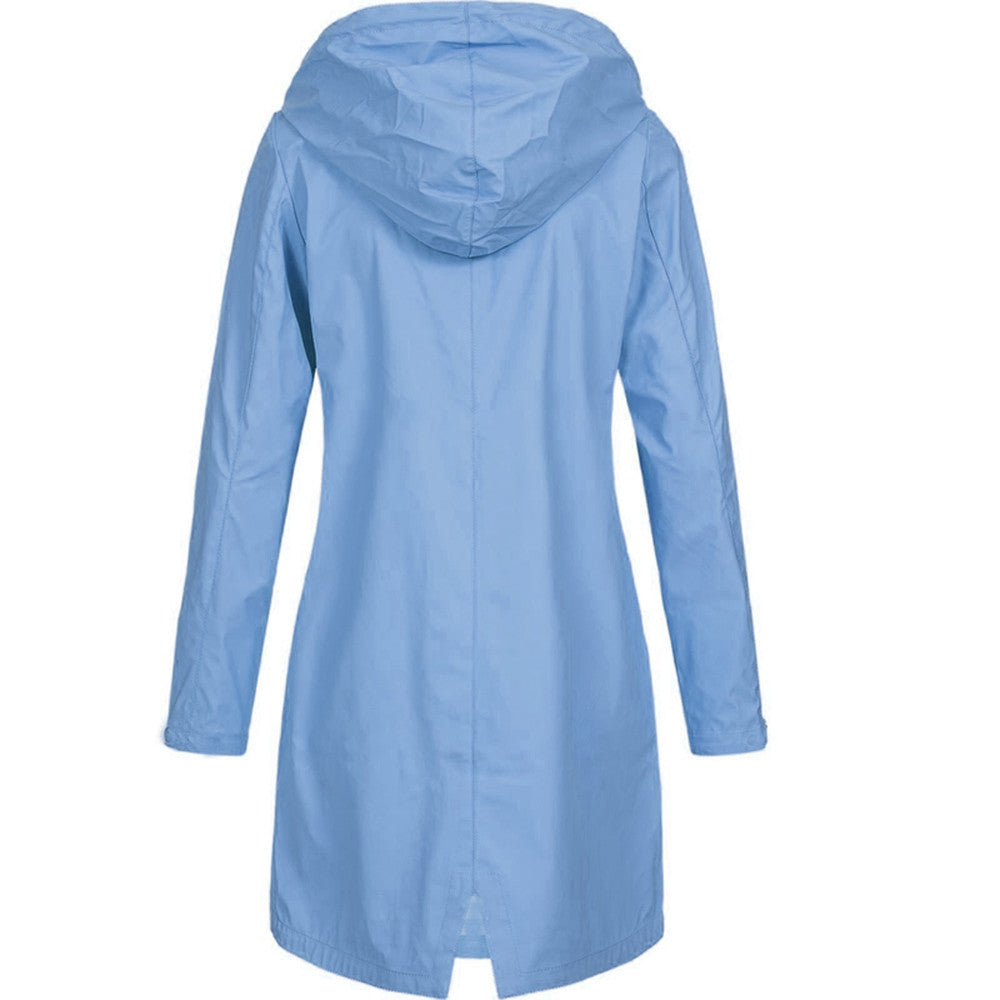 Women's Long Hooded Jacket - Winter Outerwear Coat