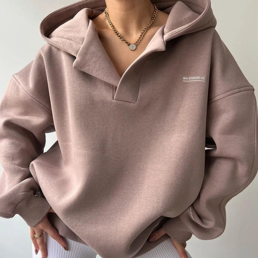 Women's Oversized Hoodie - Casual Lounge Sweatshirt