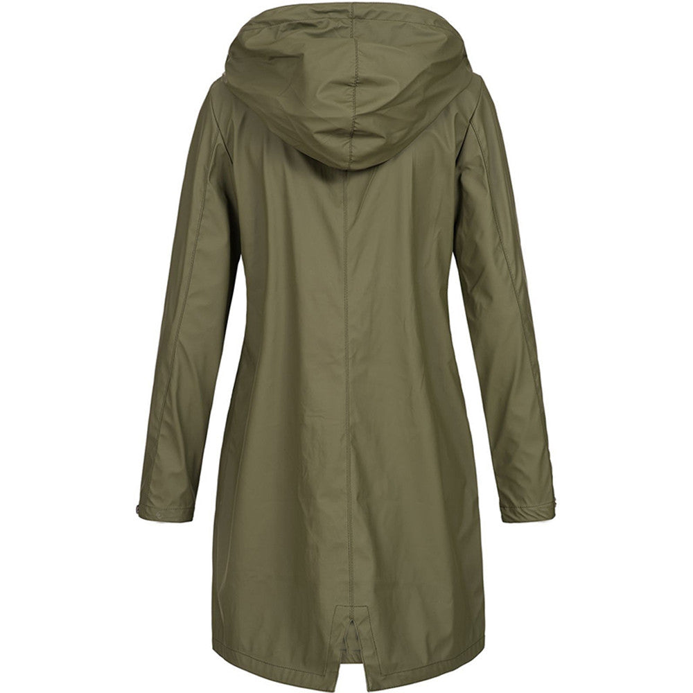 Women's Long Hooded Jacket - Winter Outerwear Coat
