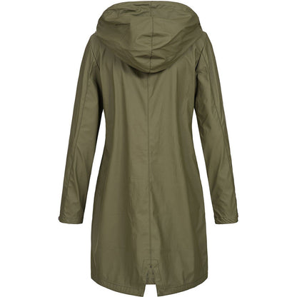 Women's Long Hooded Jacket - Winter Outerwear Coat