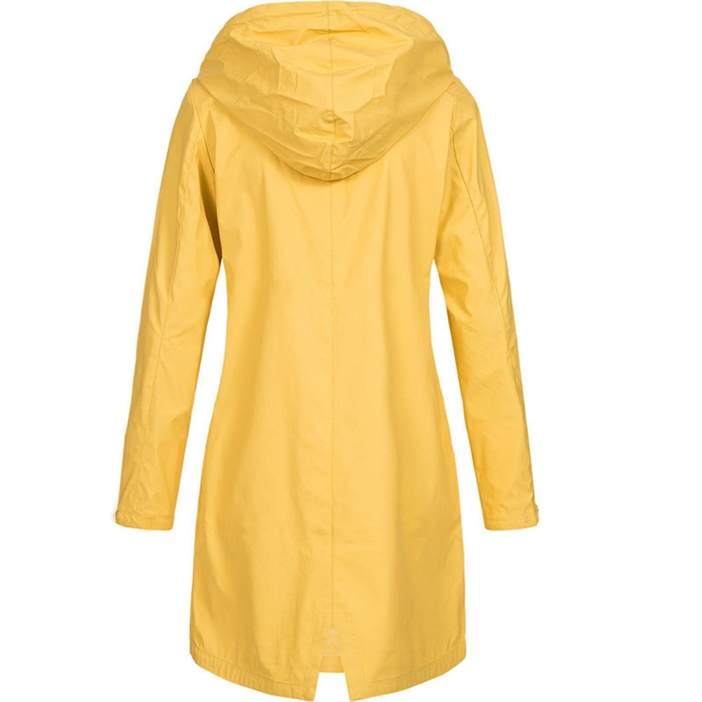 Women's Long Hooded Jacket - Winter Outerwear Coat