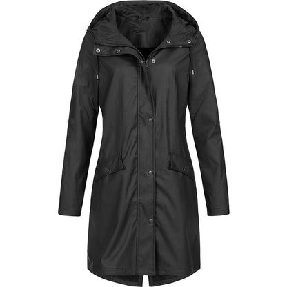 Women's Long Hooded Jacket - Winter Outerwear Coat