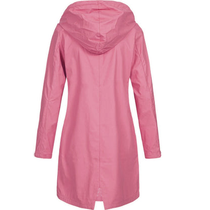 Women's Long Hooded Jacket - Winter Outerwear Coat