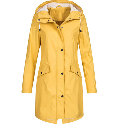 Women's Long Hooded Jacket - Winter Outerwear Coat