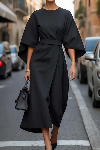 Vayra | Women Lantern Sleeve Dress with Flowing Elegant Style
