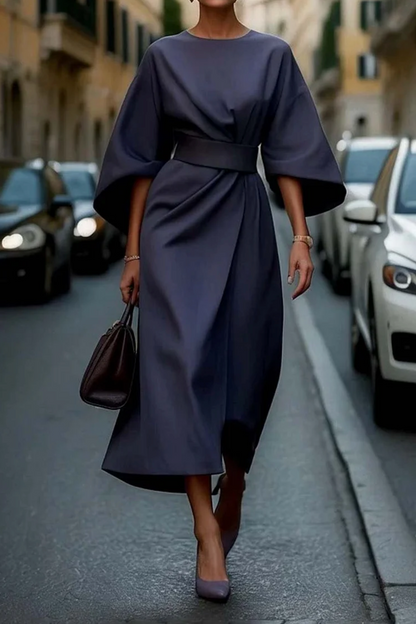 Vayra | Women Lantern Sleeve Dress with Flowing Elegant Style
