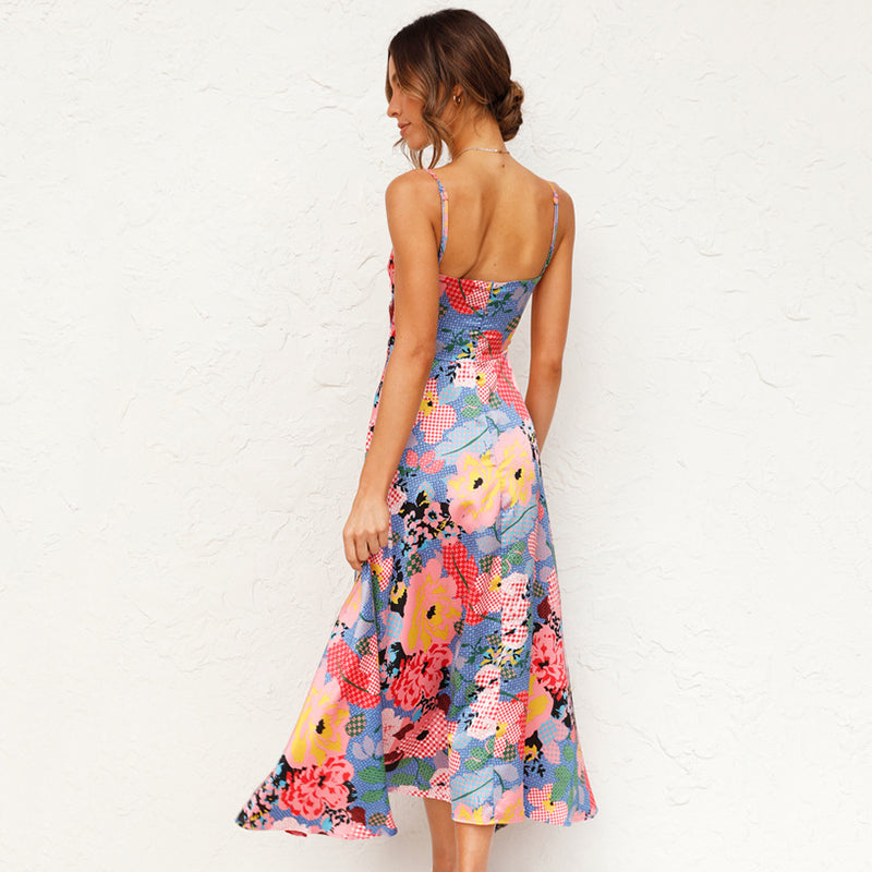 Calvella | Floral Maxi Occasion Dress