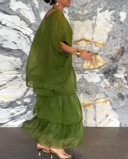 Amara | Fancy Long Flowing Summer Dress for All Season